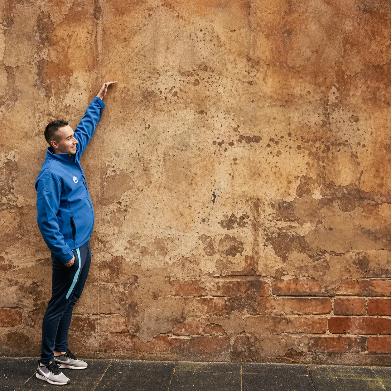 La misma pared antes de pintarla