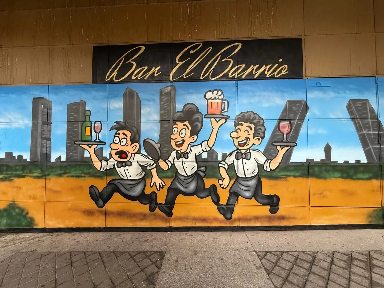 Mural urbano de barrio