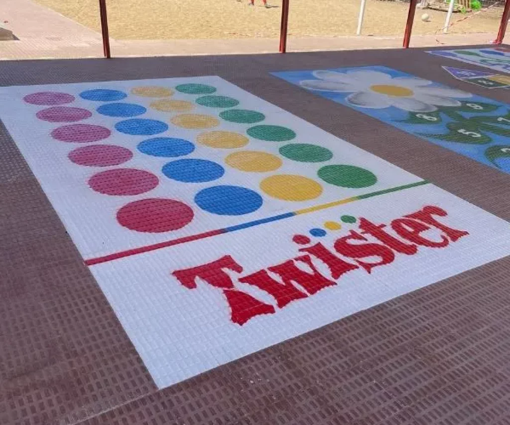 Pintura twister suelo
